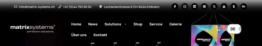 Website-Vorschau von Matrix Systems